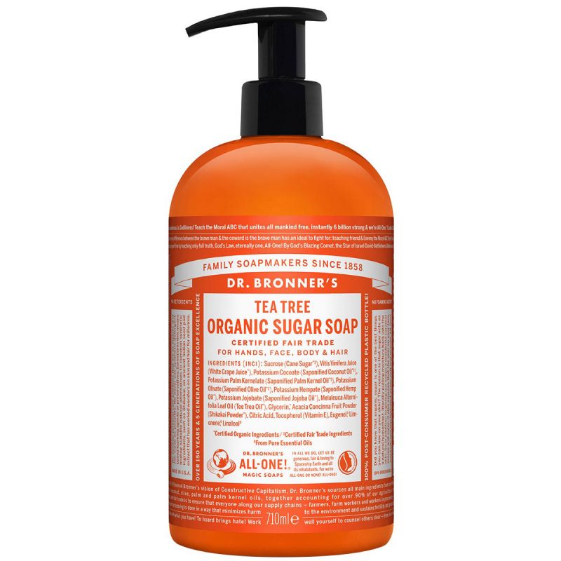 Dr. Bronner'S Organic Hand & Body Shikakai Soap Tea Tree (710ml)