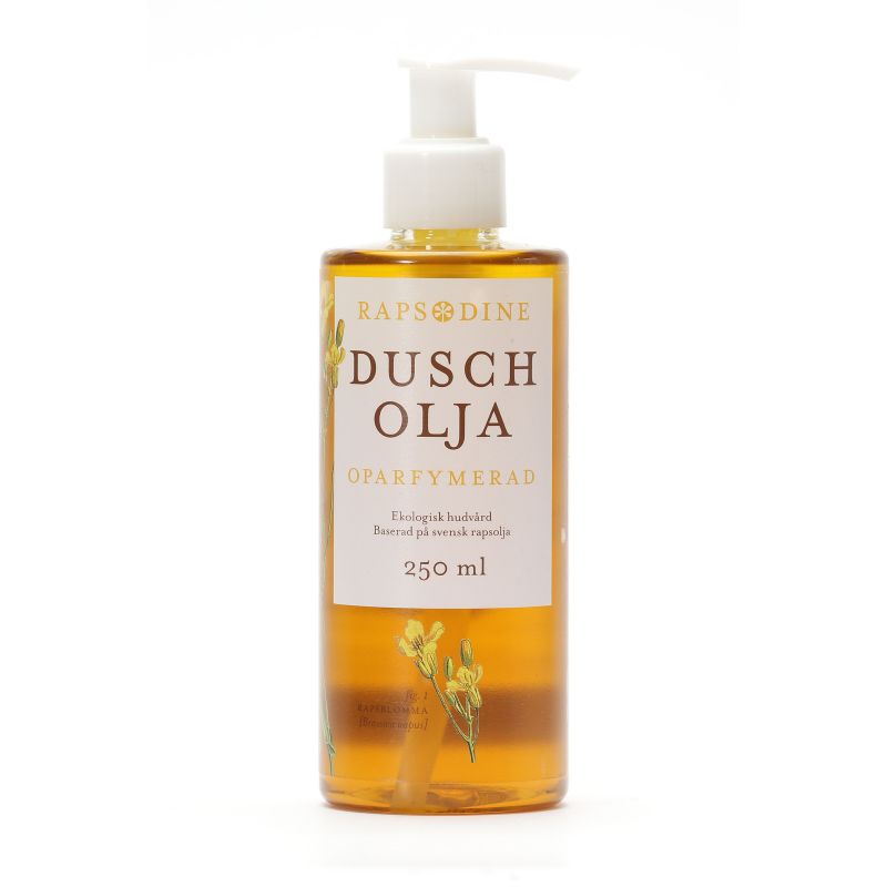 Rapsodine Duscholja, oparfymerad suihkuöljy, parfyymiton 250 ml