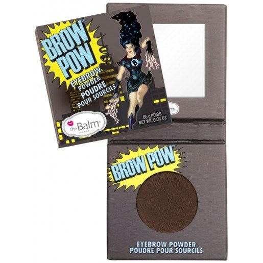 the Balm Brow Pow Dark Brown Powder