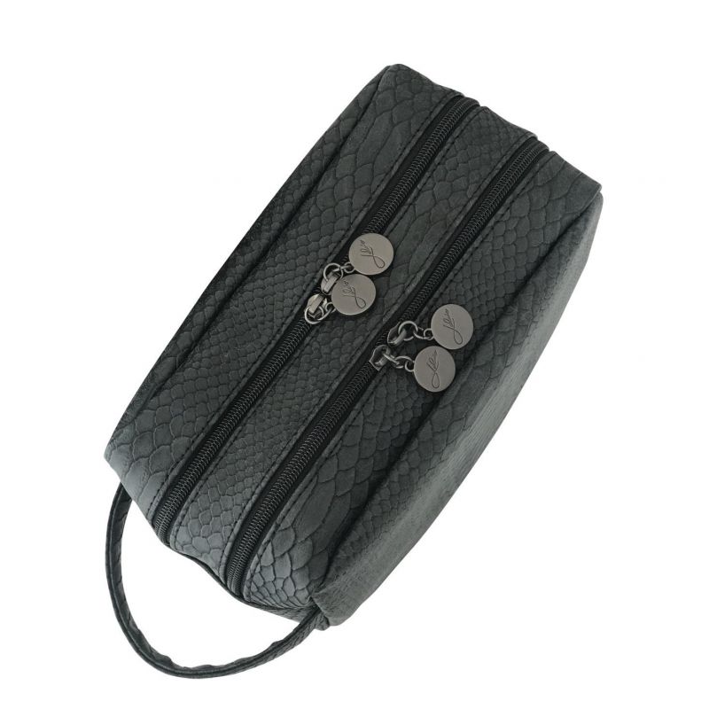 LULU'S ACCESSORIES Herre Toiletry Bag Brushed Black