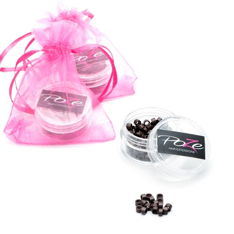 Poze Hairextensions Poze Microringar 100st Ruskea