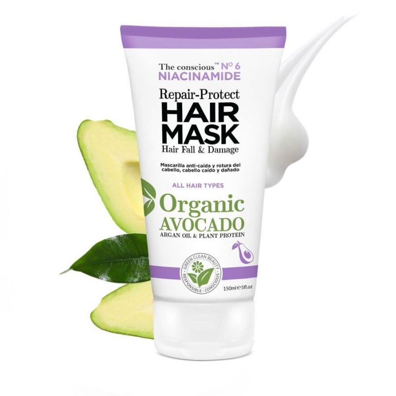 Biovène The Conscious™ Niacinamide Repair-Protect Hair Mask Damage & Hair Fall Organic Avocado 150 ml