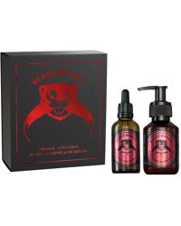 Orange/Cinnamon Set, Beard Shampoo 100ml + Oil 50ml