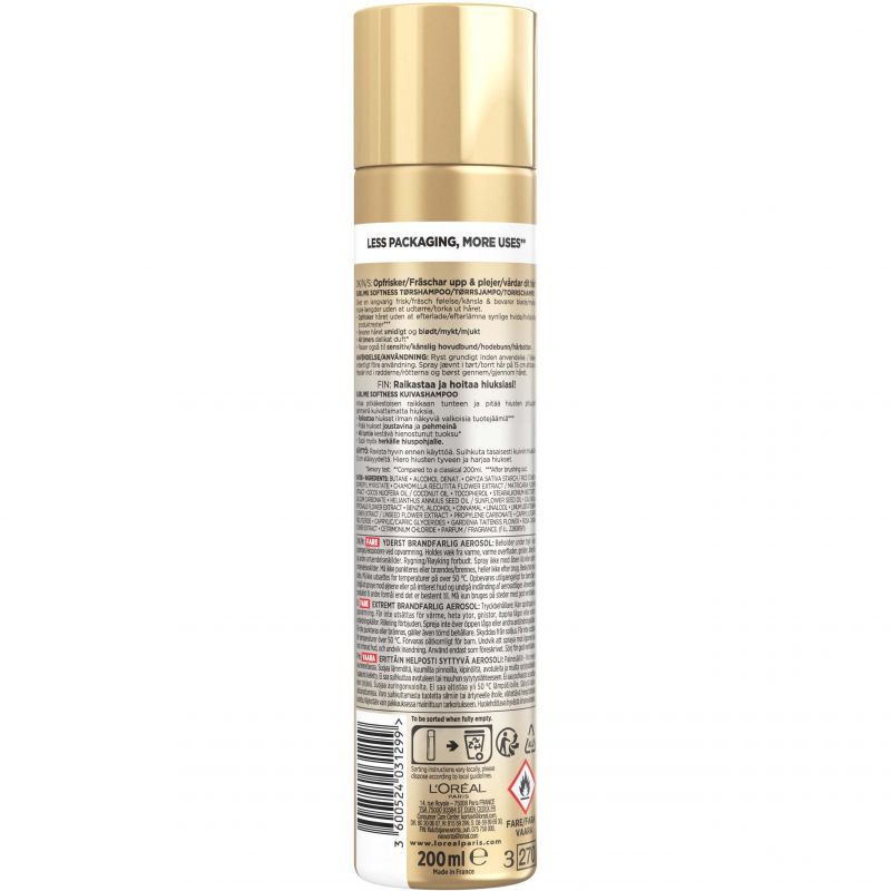 Loreal Paris Elvital Oil Sublime Softness Dry Shampoo 200 ml