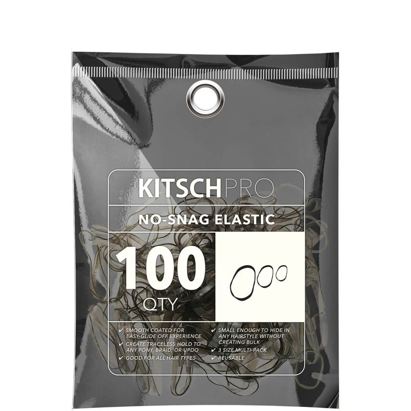 Kitsch No-Snag Elastics (Various Colours) - Brown