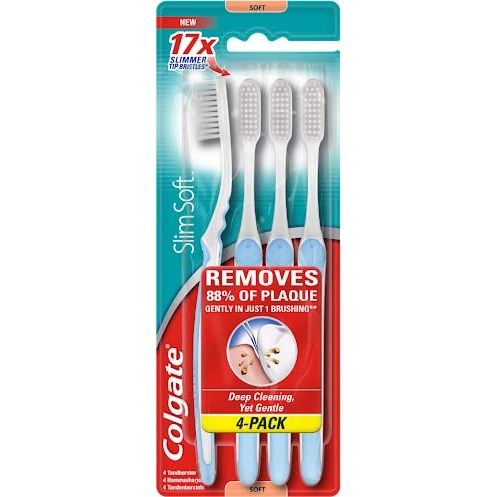 Colgate Toothbrush Slim Soft 4-pack