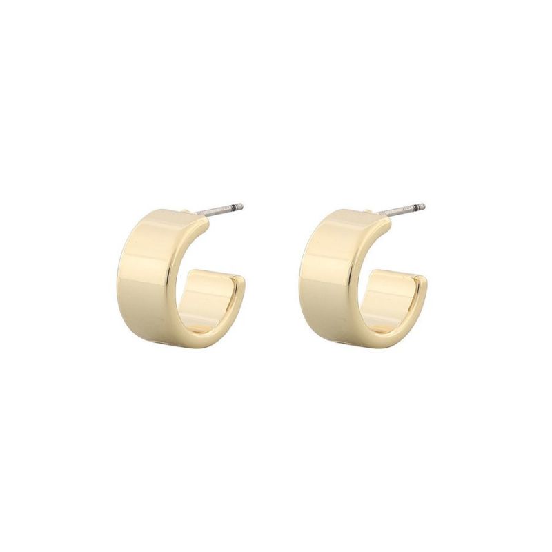 Snö Of Sweden Carrie Small Earring 13 mm – Plain Gold