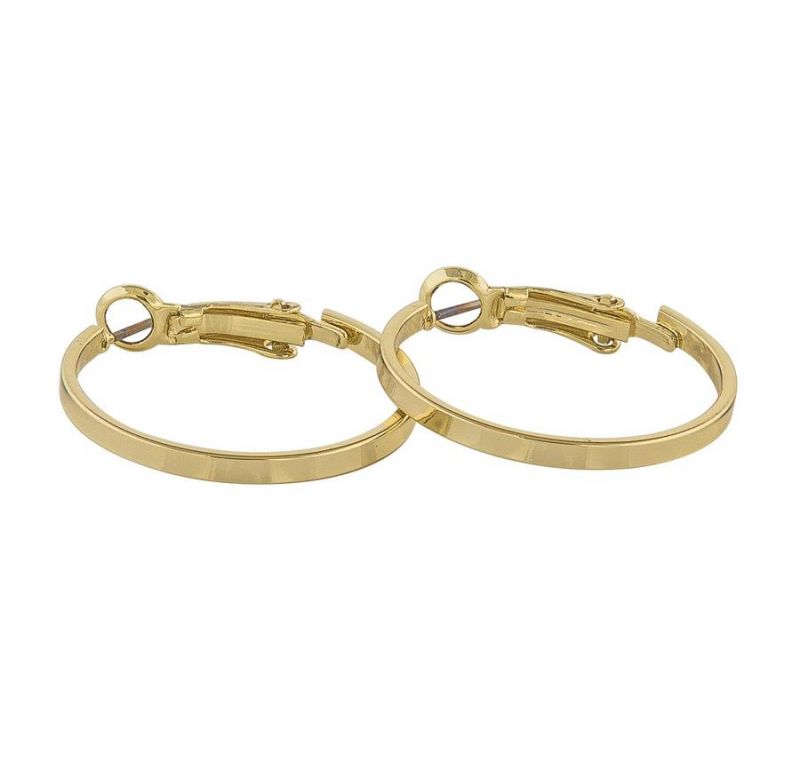 Snö Of Sweden Moe Ring Earring - Plain Gold 25 mm