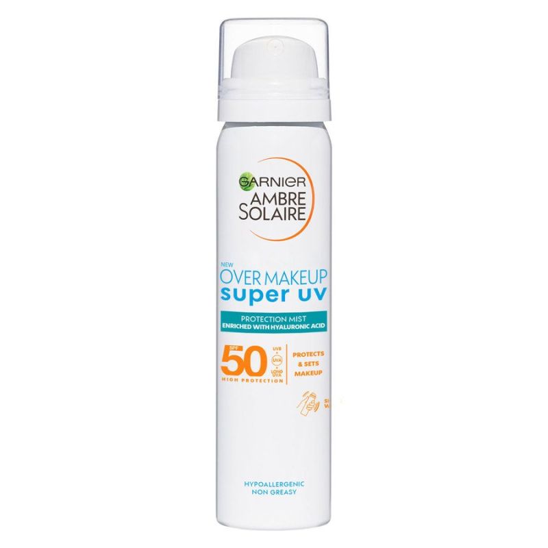 Garnier Ambre Solaire Super UV Over Makeup Mist with Hyaluronic Acid SPF50 75 ml
