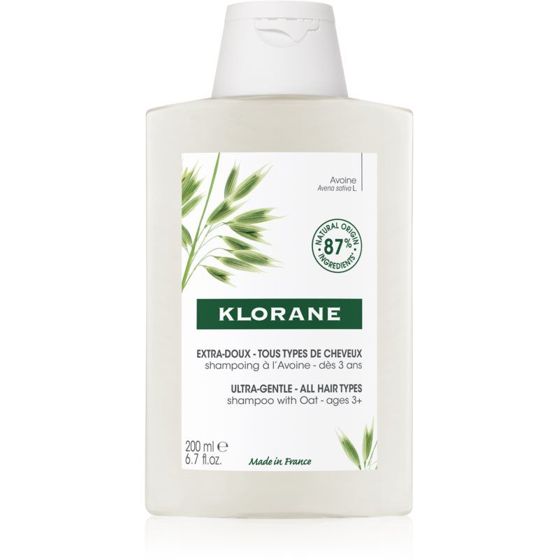 Klorane Oat hellävarainen shampoo Kaikille Hiustyypeille 200 ml