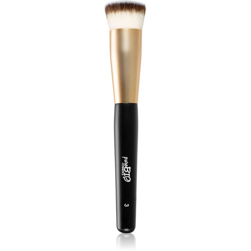 puroBIO Cosmetics N°03 meikkivoidesivellin, kabuki 1 kpl