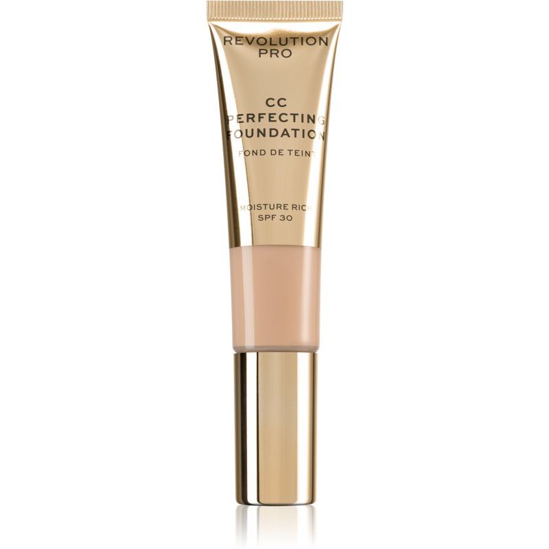 Revolution PRO CC Perfecting kosteuttava ja silottava meikkivoide SPF 30 Sävy F1 26 ml