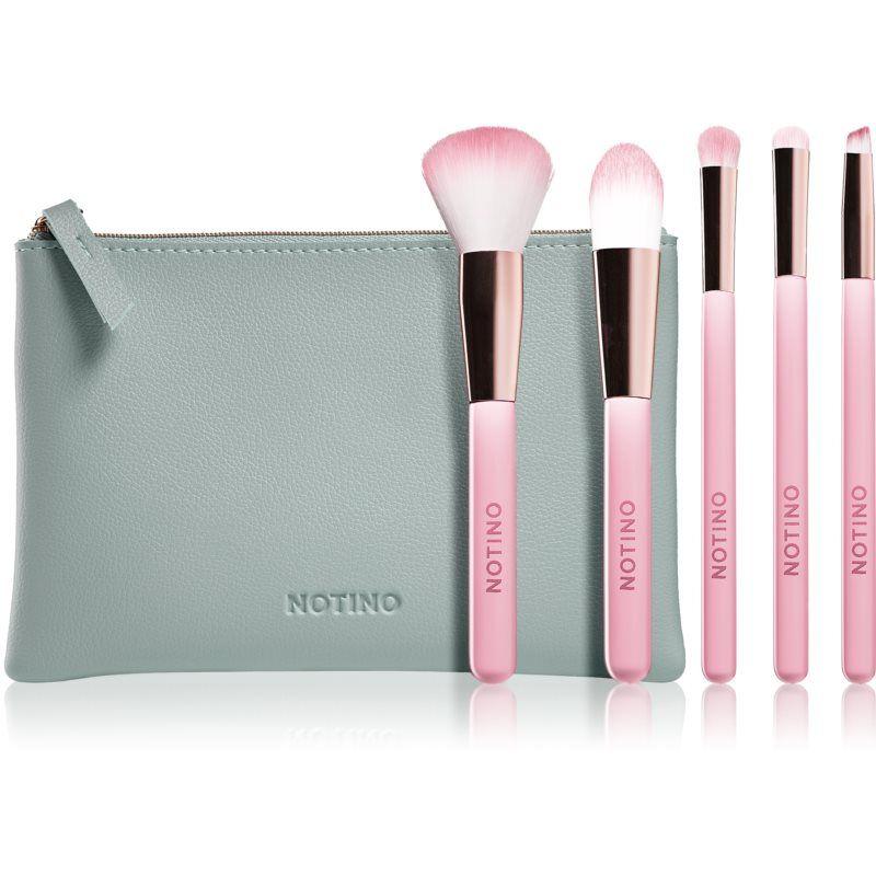 Notino Pastel Collection Brush set with pouch matkasivellinsetti ja laukku