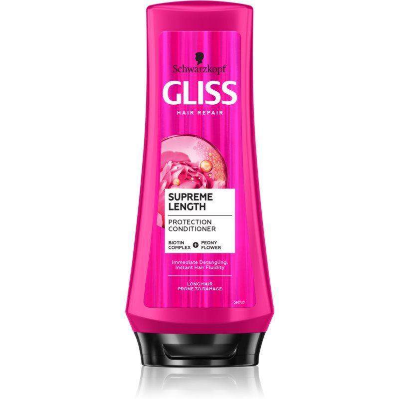 Schwarzkopf Gliss Supreme Length Suojaava Hoitoaine pitkille hiuksille 200 ml