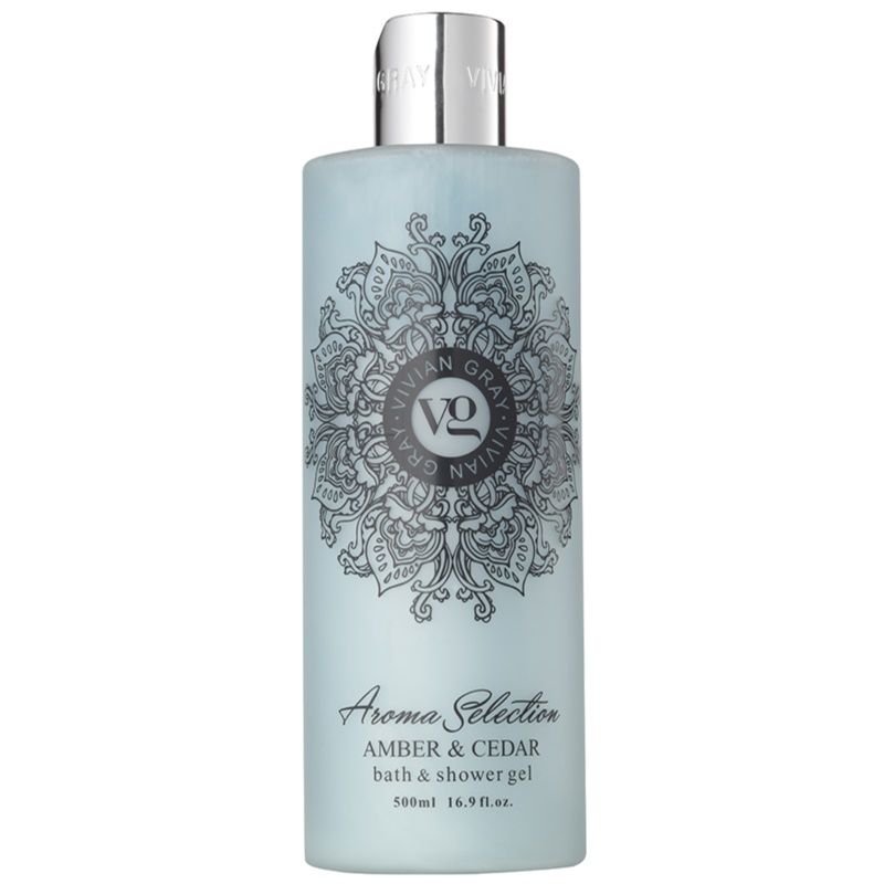 Vivian Gray Aroma Selection Amber & Cedar Suihku- Ja Kylpygeeli 500 ml