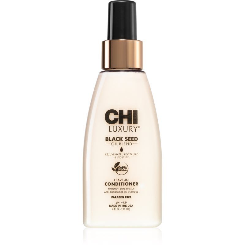 CHI Luxury Black Seed Oil Leave-In Conditioner Ravitseva Hiuksiin Jätettävä Hoitoaine 118 ml