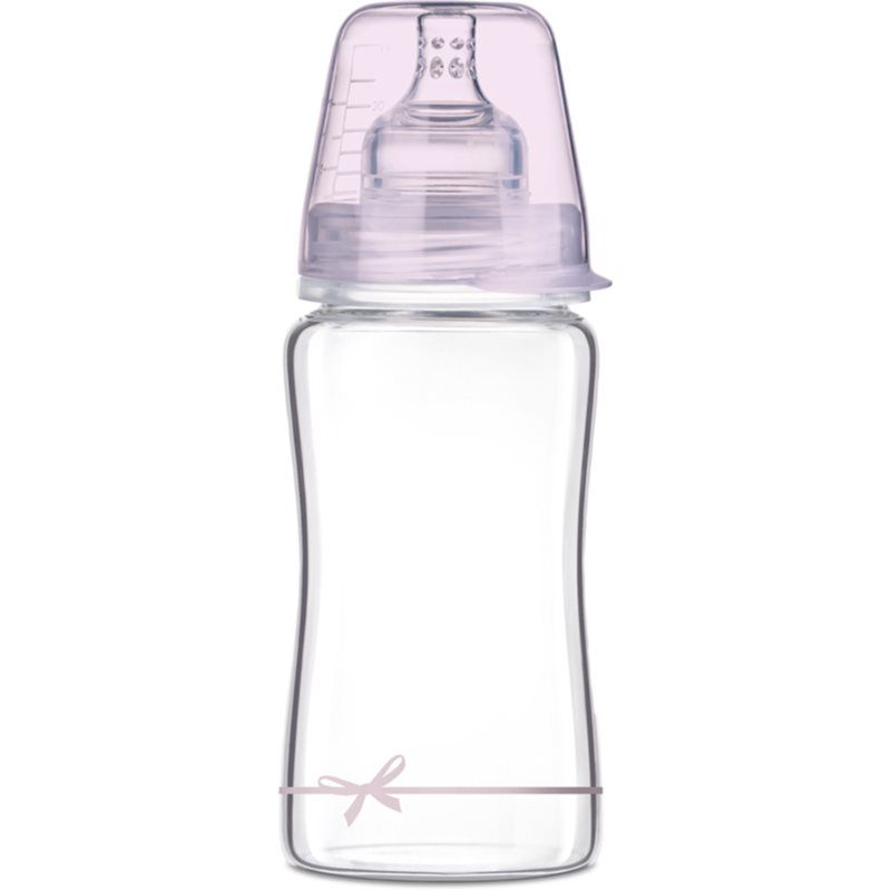 LOVI Baby Shower Girl tuttipullo Glass 250 ml