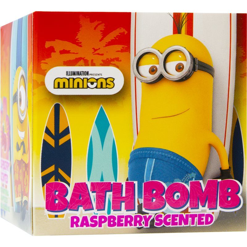 Minions Bath Bomb Poreileva Kylpypommi Raspberry 1 kpl