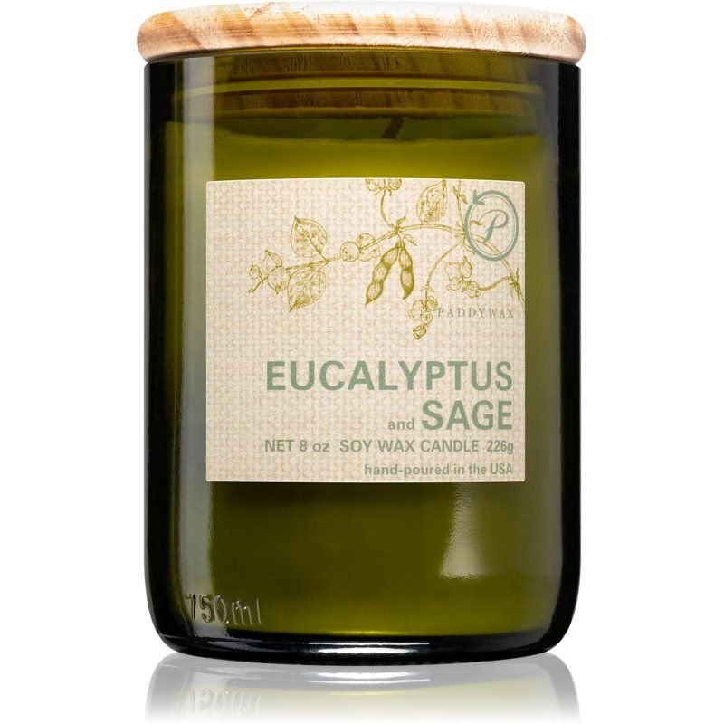 Paddywax Eco Green Eucalyptus & Sage Tuoksukynttilä 226 g