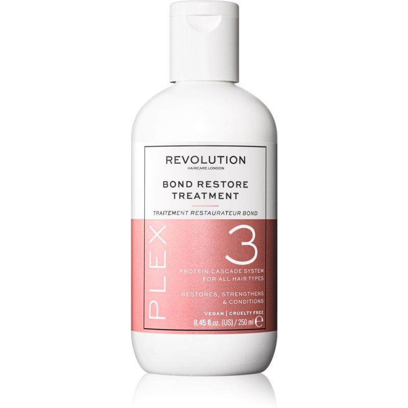 Revolution Haircare Plex No.3 Bond Restore Treatment intensiivinen hiuskuuri Kuiville Ja Vaurioituneille Hiuksille 250 ml