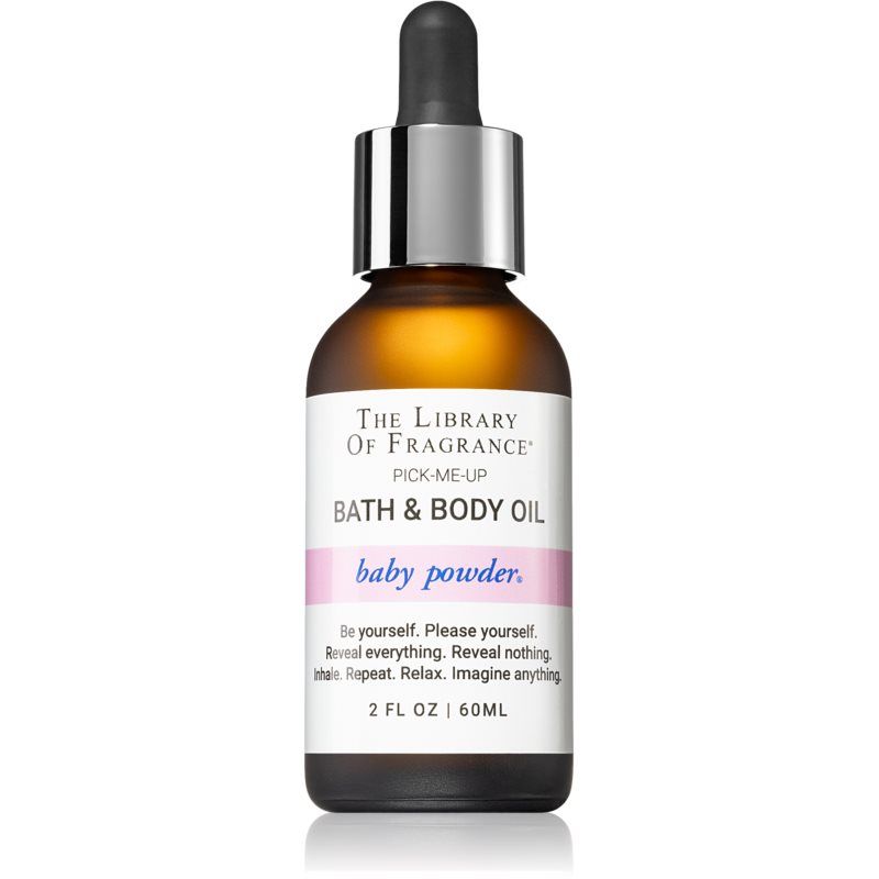 The Library of Fragrance Baby Powder Vartaloöljy Kylpyyn Unisex 60 ml