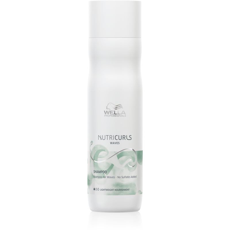 Wella Professionals Nutricurls Waves kosteuttava shampoo Aaltoileville hiuksille 250 ml