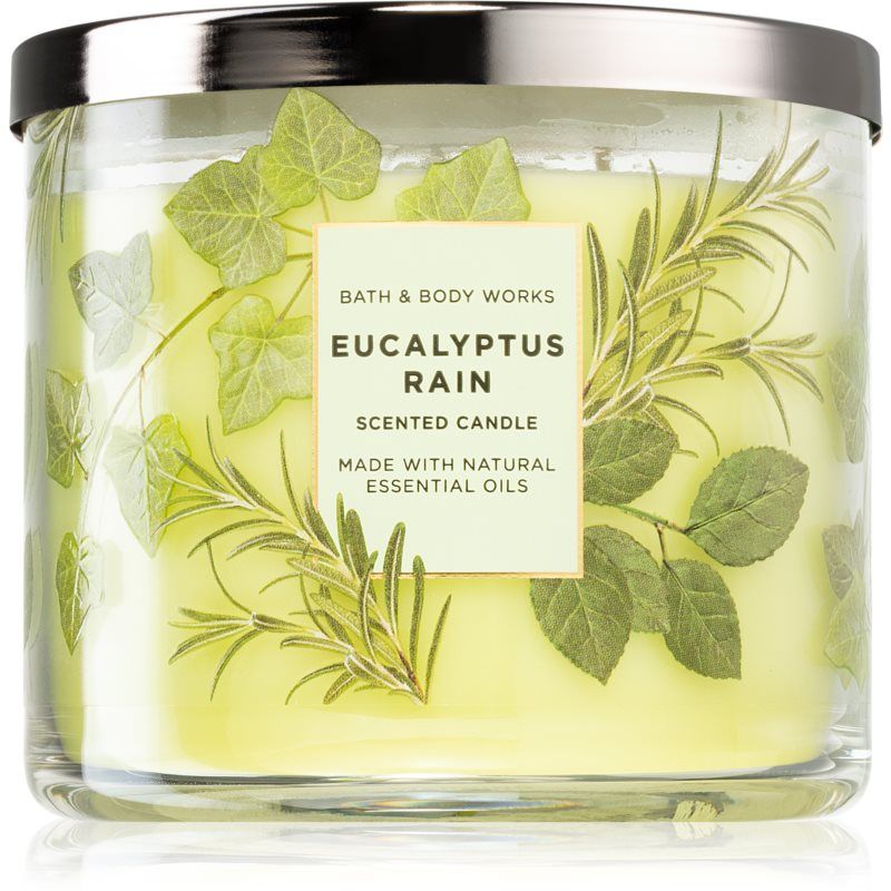 Bath & Body Works Eucalyptus Rain Tuoksukynttilä 411 g