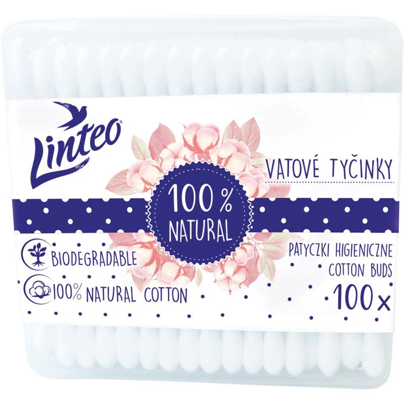 Linteo Natural Vanupuikot rasia 100 kpl