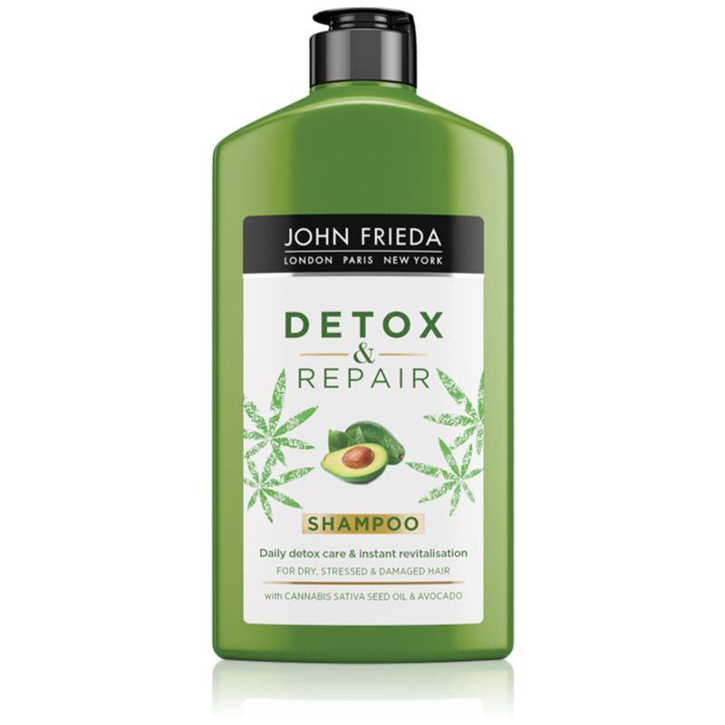 John Frieda Detox & Repair puhdistava detox-shampoo Vaurioituneille Hiuksille 250 ml