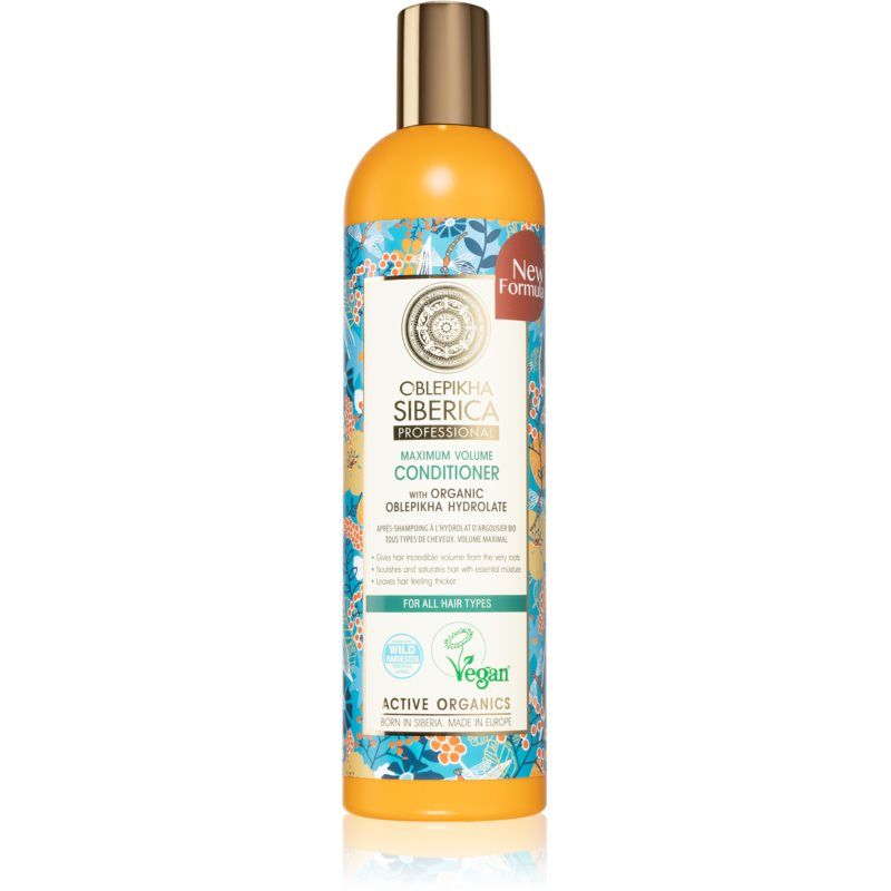 Natura Siberica Oblepikha (Sea-Buckthorn) voimakasta tuuheutta antava hoitoaine 400 ml