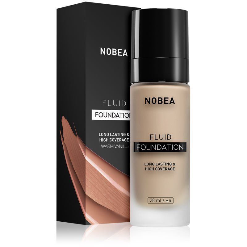 NOBEA Day-to-Day Fluid Foundation Pitkäkestoinen Meikkivoide Sävy 04 Warm vanilla 28 ml