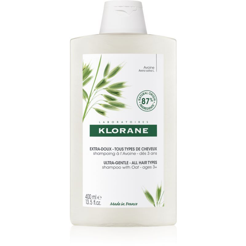 Klorane Oat hellävarainen shampoo Kaikille Hiustyypeille 400 ml