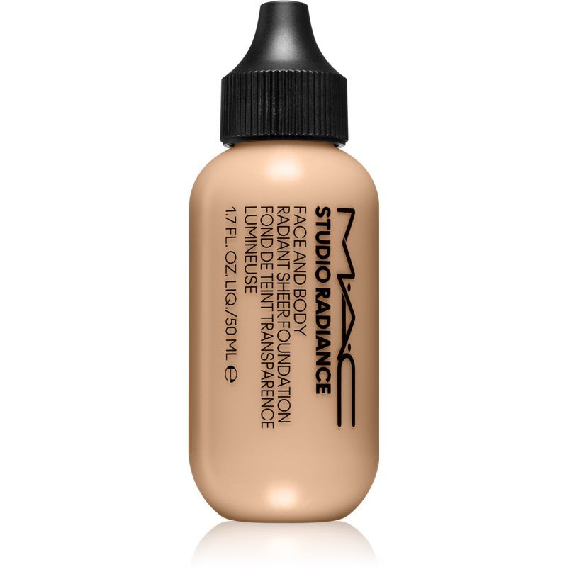 MAC Cosmetics Studio Radiance Face and Body Radiant Sheer Foundation kevyt meikkivoide kasvoille ja vartalolle Sävy N0 50 ml