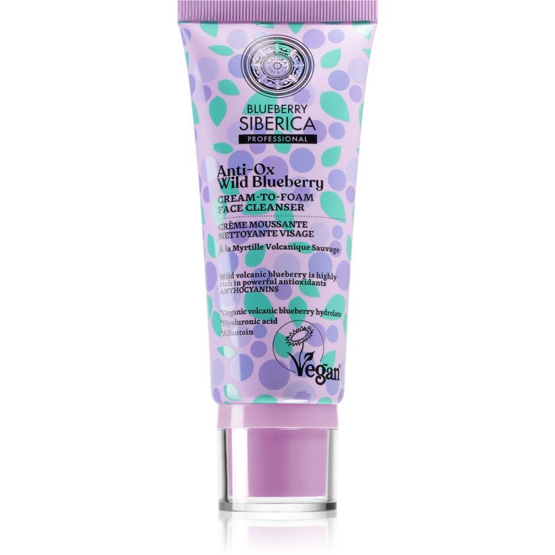 Natura Siberica Anti-Ox Wild Blueberry Voidemainen Puhdistusvaahto Kasvoille 100 ml