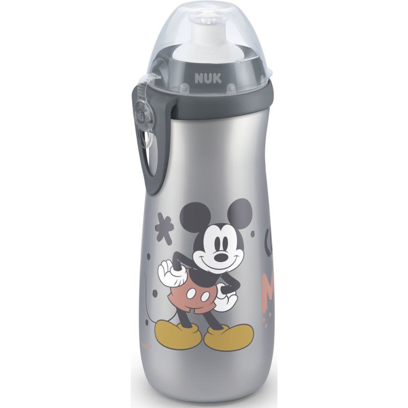 NUK First Choice Mickey Mouse lasten juomapullo 36m+ Grey 450 ml