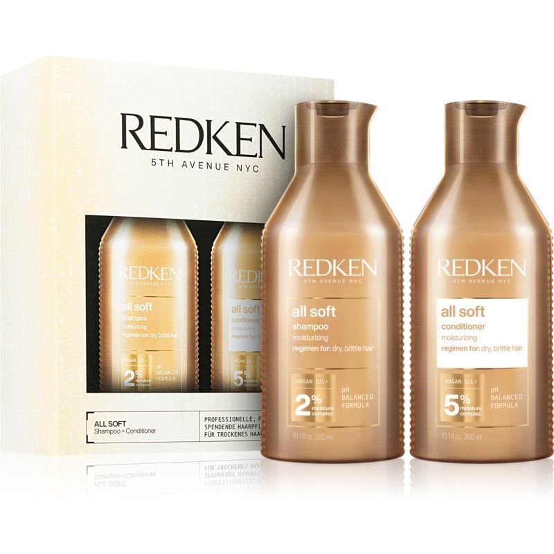 Redken All Soft lahjasetti (Kuiville ja Hauraille Hiuksille)