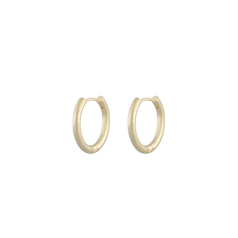 Snö Of Sweden Amsterdam Small Earring 20 mm ? Plain Gold