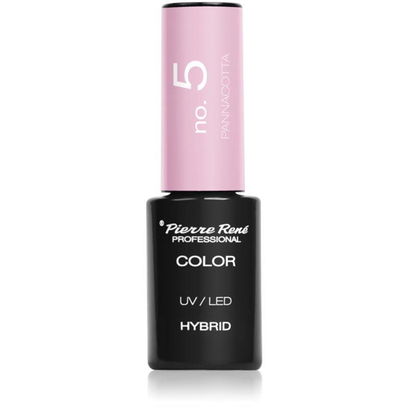 Pierre René Nails Hybrid geelikynsilakka – UV/LED-lamppu tarvitaan Sävy No. 5 Pannacotta 6 ml