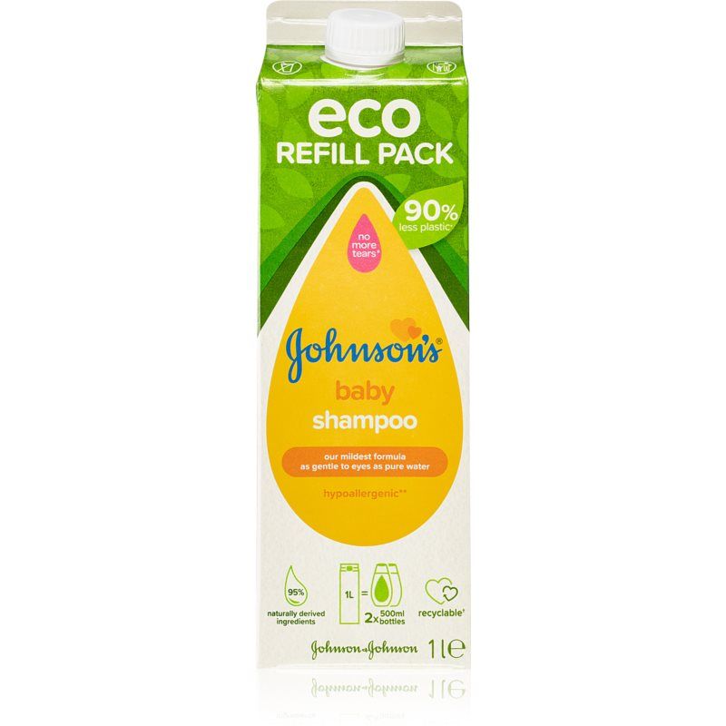 Johnson's® Baby lasten shampoo Täyttöpakkaus 1000 ml