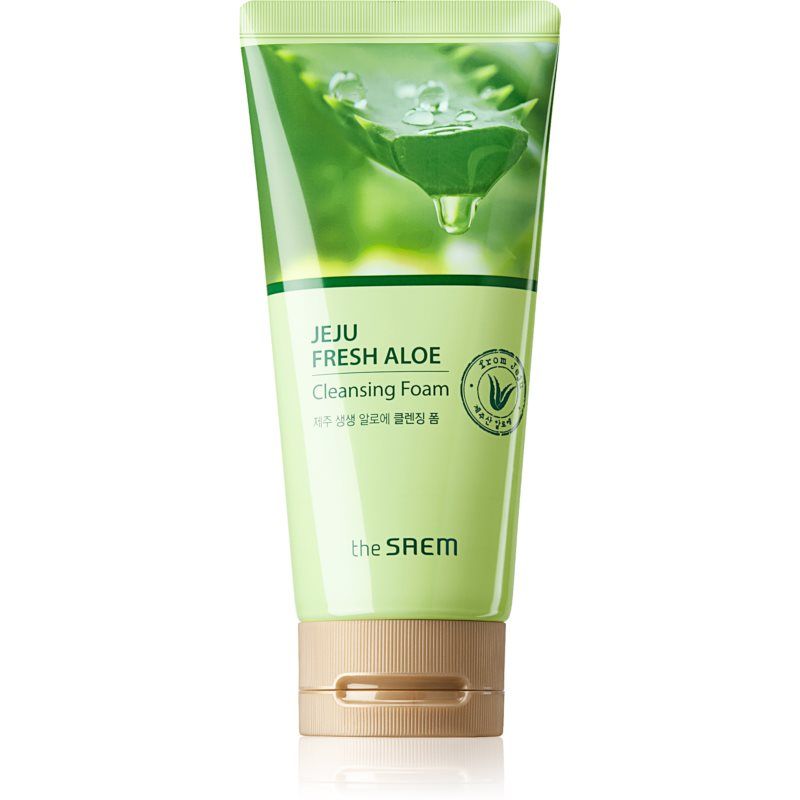 The Saem Jeju Fresh Aloe 92% hellävarainen puhdistusvaahto 150 g