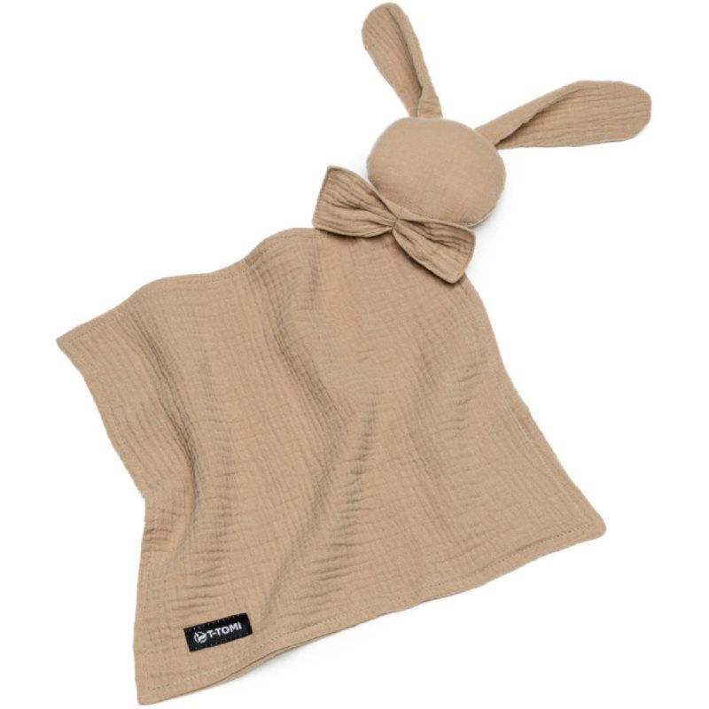 T-TOMI BIO Muslin Cuddle Cloth uniriepu Beige 30x30 cm 1 kpl