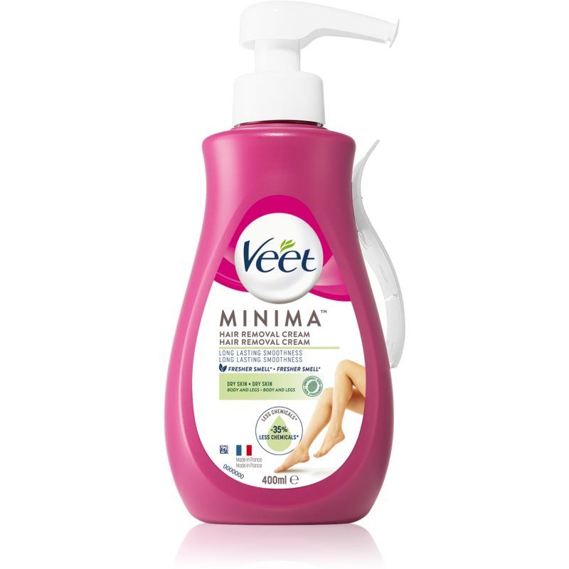 Veet Minima Dry Skin kosteuttava karvanpoistovoide Kuivalle Iholle 400 ml