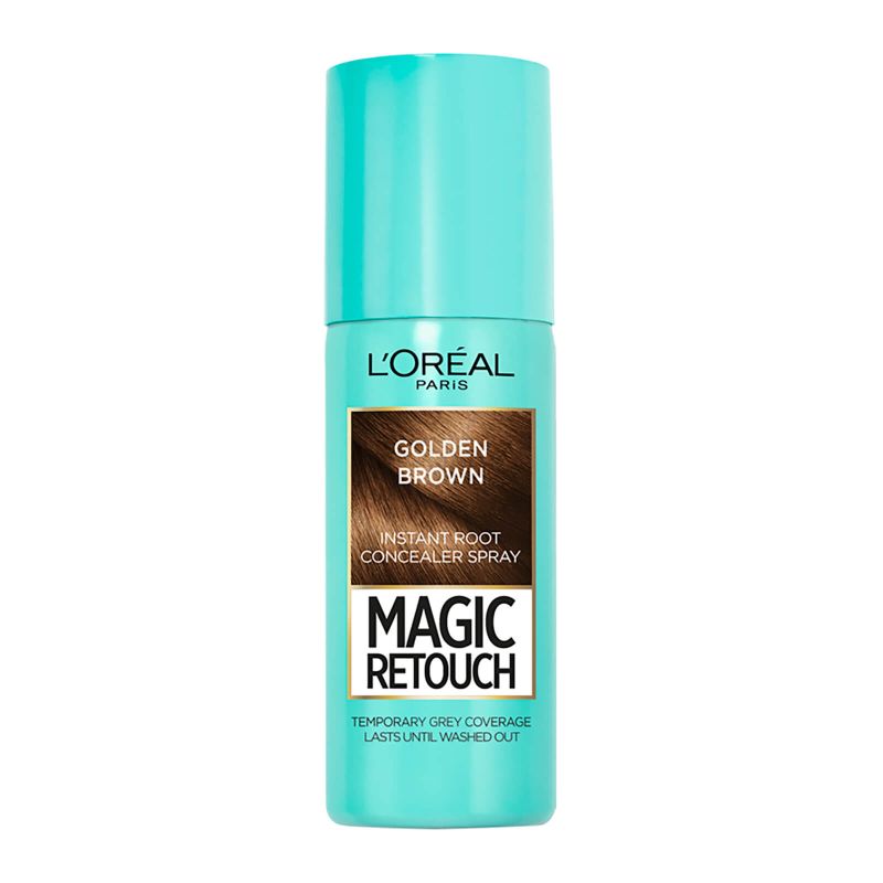 L’Oréal Paris Magic Retouch Temporary Instant Root Concealer Spray 75ml (Various Colours) - Golden Brown