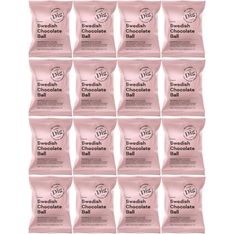 Dig Organic Swedish Chocolate Ball 16 x 25g