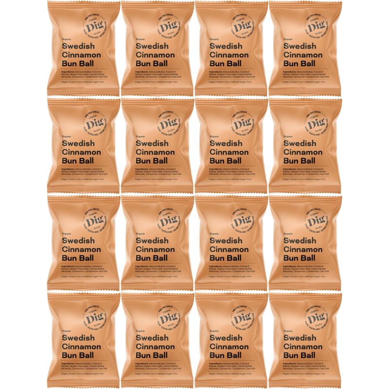 Dig Organic Swedish Cinnamon Bun Ball 16 x 25g