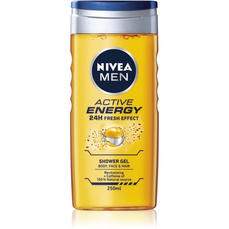 Nivea Men Active Energy miesten suihkugeeli 250 ml
