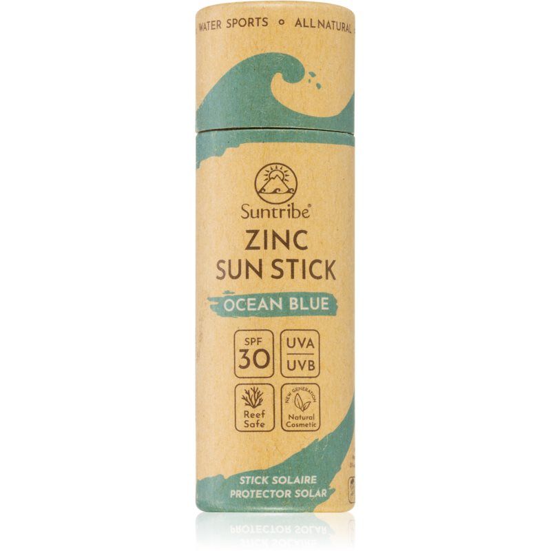 Suntribe Sports Zinc Stick mineraalisuojapuikko herkille alueille SPF 30 Ocean Blue 30 g