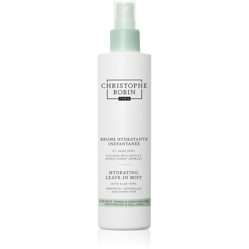 Christophe Robin Hydrating Leave-In Mist with Aloe Vera ravitseva ja kosteuttava suihke Kuiville ja Herkistyneille Hiuksille 150 ml
