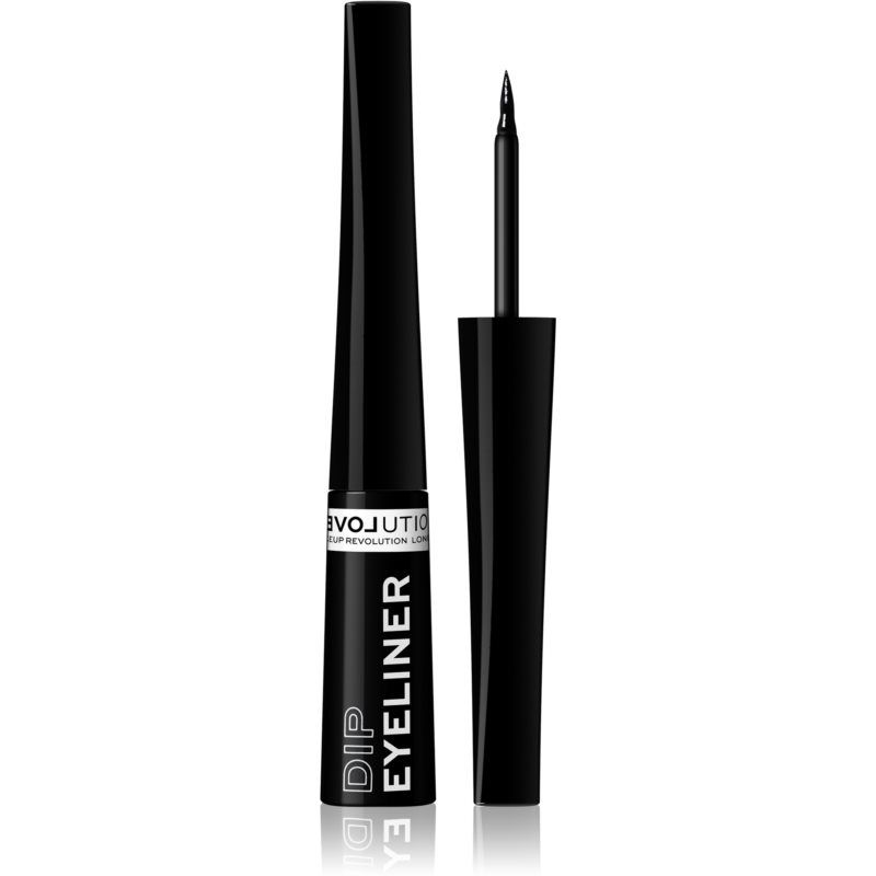 Revolution Relove Dip tarkka nestemäinen eyeliner Sävy Black 5 ml