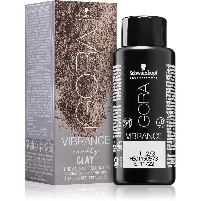 Schwarzkopf Professional IGORA Vibrance hiusten puolikestoväri Sävy 7-42 Medium Brown Beige Ash 60 ml